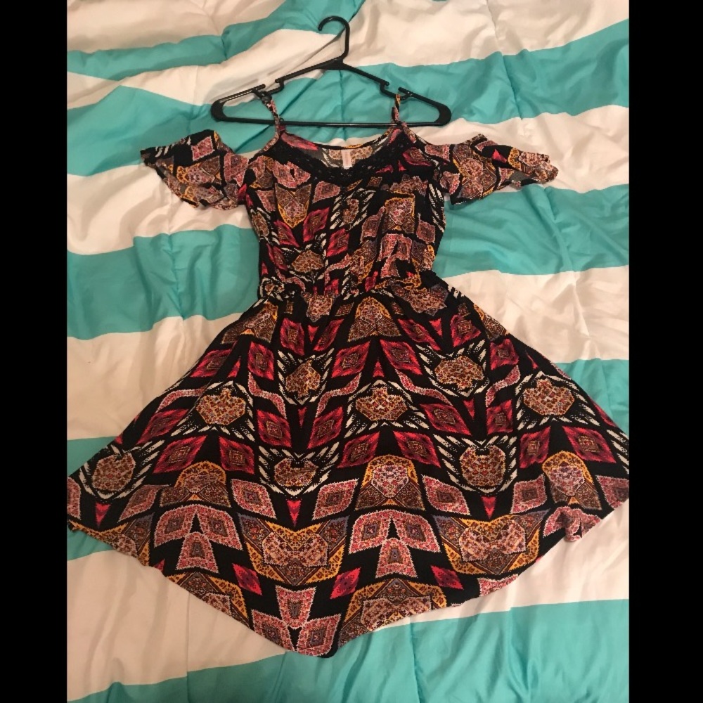 Off the shoulder dress. Sundress.